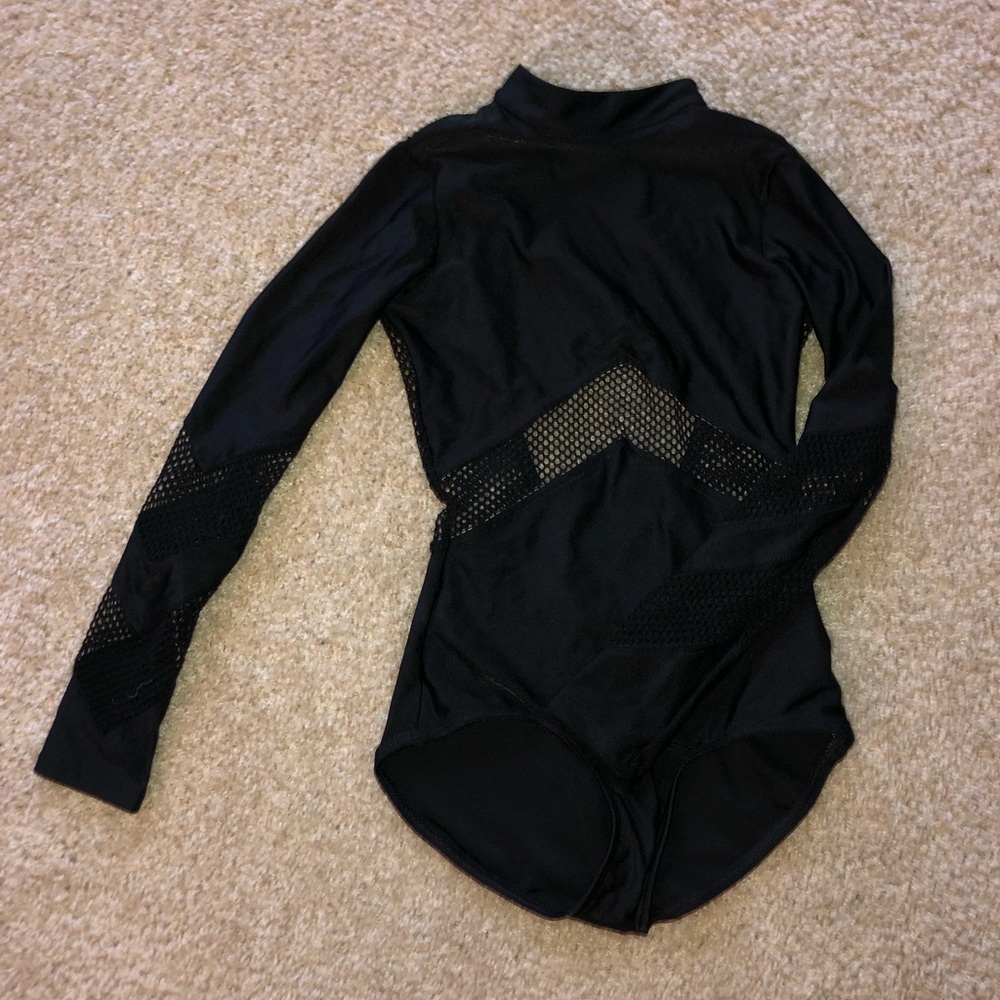 Chevron Mesh Leotard